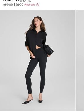 SPANX- High-Waist Leggings - Black